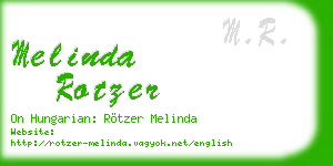 melinda rotzer business card